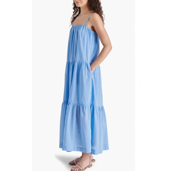 Steve Madden Oceane Tiered Cotton Maxi Sundress - Picture 2 of 5